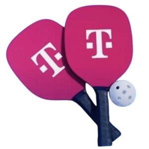T-Mobile Pink PickleballPaddles & Ball Set NEW LIMITEDEDITION Promo Item